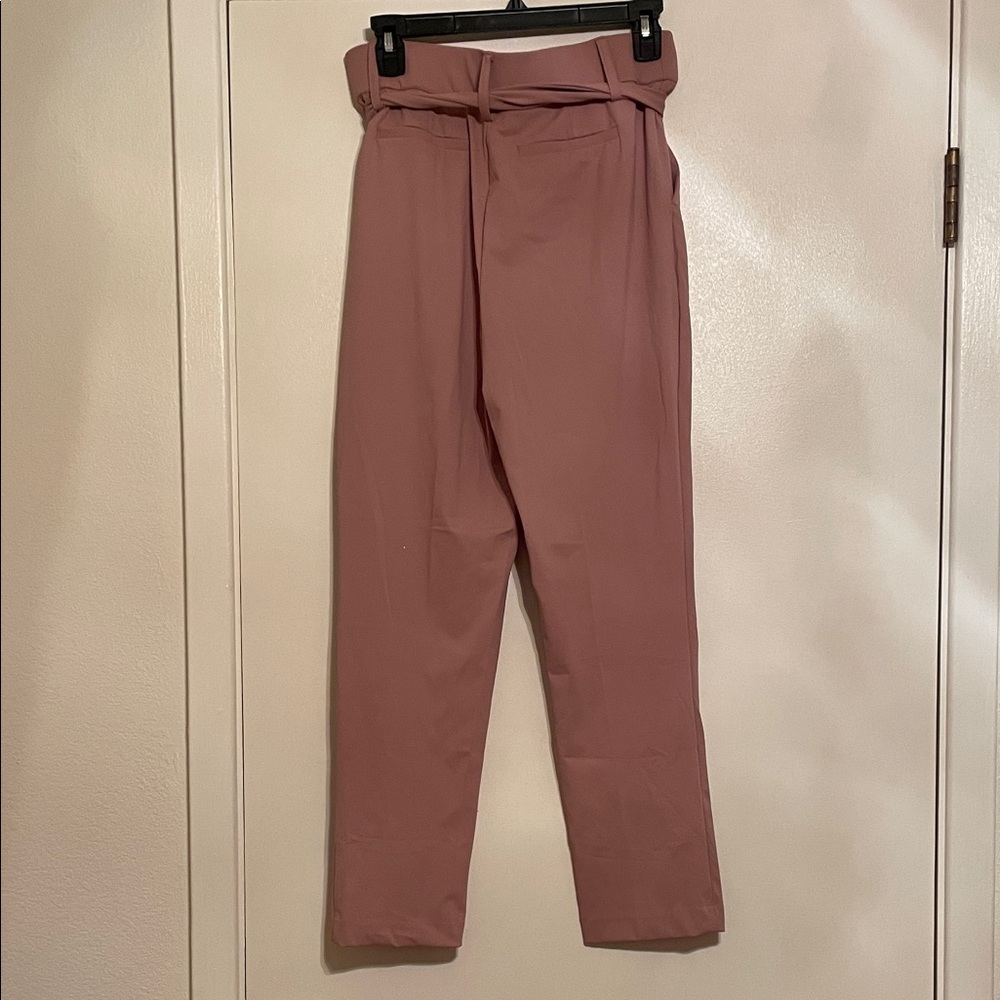 Mauve High-Waisted Pants - Picture 3 of 5